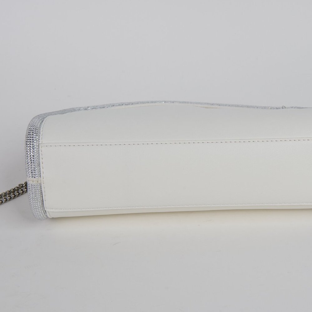 INC  White Crossbody w/Silver Handle and Chain - NWT - Picture 3 of 5